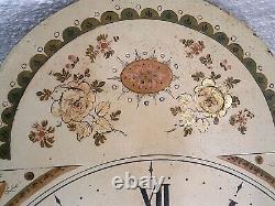 12X17INCH 8 DAY CARDIFF LONGCASE GRANDFATHER CLOCK DIAL+move