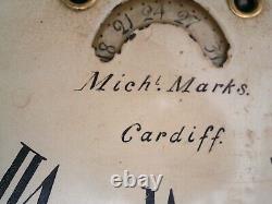 12X17INCH 8 DAY CARDIFF LONGCASE GRANDFATHER CLOCK DIAL+move