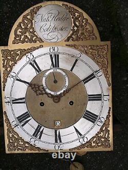 12+16+1/2 NAT HEDGE COLCHESTER 8day LONGCASE GRANDFATHER CLOCK DIAL+move