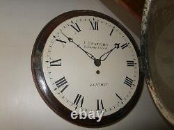 12 Inch Wooden Dial Fusee Wall Clock By J Chaters Of London 17 Goswell St