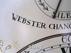 12x17 WEBSTER CHANGE ALLEY LONDON 8day LONGCASE GRANDFATHER CLOCK DIAL+move