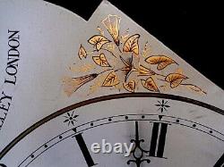 12x17 WEBSTER CHANGE ALLEY LONDON 8day LONGCASE GRANDFATHER CLOCK DIAL+move