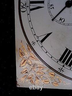 12x17 WEBSTER CHANGE ALLEY LONDON 8day LONGCASE GRANDFATHER CLOCK DIAL+move