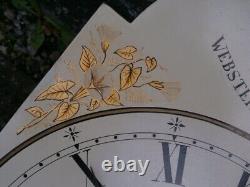 12x17 WEBSTER CHANGE ALLEY LONDON 8day LONGCASE GRANDFATHER CLOCK DIAL+move