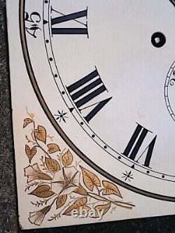 12x17 WEBSTER CHANGE ALLEY LONDON 8day LONGCASE GRANDFATHER CLOCK DIAL+move