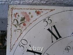 13INCH 8day LONGCASE GRANDFATHER CLOCK DIAL+move