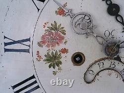 13INCH 8day LONGCASE GRANDFATHER CLOCK DIAL+move