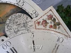 13X18 INCH Samuel Atkinson Bridlington 8day LONGCASE GRANDFATHER CLOCK DIAL+move