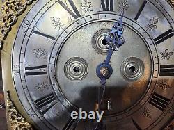 18th Century 30hr Brass Loncase Clock Movement