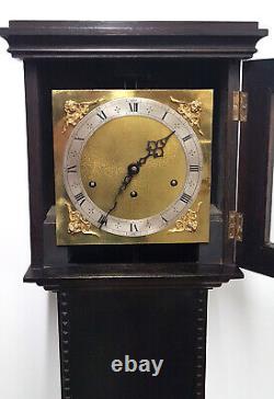 1920s German Made Small Grandmother Clock by Urgos with superb Westminster chime