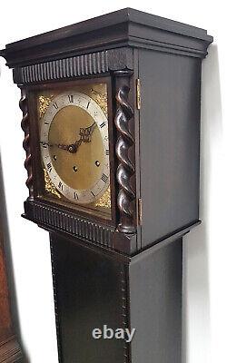 1920s German Made Small Grandmother Clock by Urgos with superb Westminster chime
