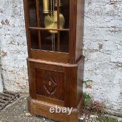 1930s Fully Working Westminster Chime Art Deco Grandfather Clock German Longcase