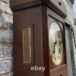 1930s Fully Working Westminster Chime Art Deco Grandfather Clock German Longcase