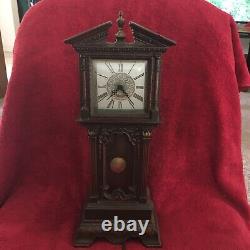 1950s Haddon Electric Motion Miniature Grandfather Clock Sychron Movement