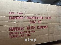 1970s Unbuilt Emperor Grandfather Clock in Box, Model 300k Case Kit, Walnut CAN
