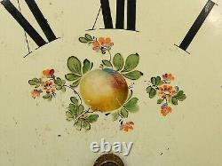 19thC GEORGE WILSON APPLEBY Painted Enamel Long Case Clock Dial & Movement a/f