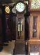 19th C Scottish Oak Drumhead longcase grandfather clock