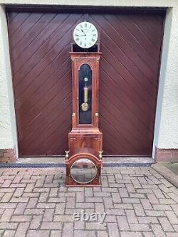 19th Century Mahogany Regulator Longcase Grandfather Clock