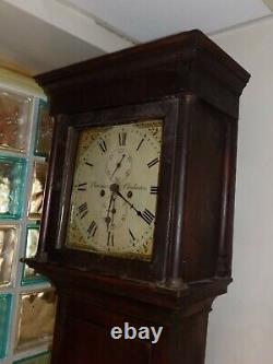 19th century Longcase, Grandfather Clock inscribed Plowman Chichester
