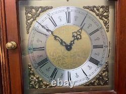1 Owner Dark Wood Grand Father Clock / Longcase Clock / Needs A Service Vgc