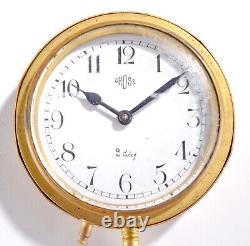 2 INCH DIAL Cross ca. 1880 8 day Depose Working Clock Movement