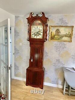8 Day Antique Longcase Grandfather Clock