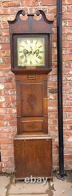 8 Day Grand Father Clock By The Maker Hugh Roberts Of Llangefni