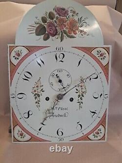 8 Day Longcase Clock Movement and Dial 18 x 13