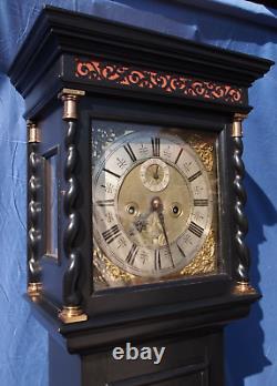 8-day antique longcase grandfather clocks