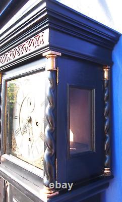 8-day antique longcase grandfather clocks