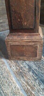 AAntique Miniature Long Case Grandfather Clock Possibly A Apprentice Piece