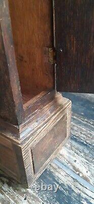 AAntique Miniature Long Case Grandfather Clock Possibly A Apprentice Piece