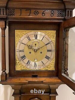 A Fine Quality Georgian Oak Longcase Clock by John Joyce, Ellesmere, Shropshire