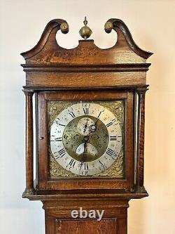 A Rare & Beautiful 260 Year Old Antique Longcase Grandfather Clock. C1760