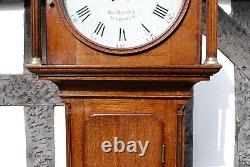 A Stunning Longcase Clock, George III Circular Dial'Tho's Bradley of Ilkeston