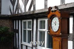 A Stunning Longcase Clock, George III Circular Dial'Tho's Bradley of Ilkeston