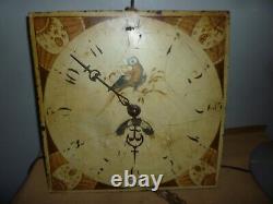 Antique 12ins Dial And Longcase 30hr Movement For Restoration
