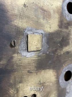 Antique 1700s Brass Tallcase Grandfather Clock Dial Parts Beckett Stockton