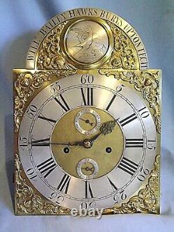 Antique 18c Longcase Movement Will Bailey Hawksbury Upton