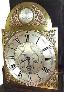 Antique 8 Day Oak Longcase Grandfather Clock Atkinson of GATESHEAD Centre Date