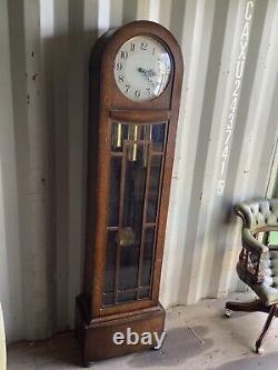 Antique Art Deco Enfield Grandfather Clock, Westminster chiming, 1930 1940s