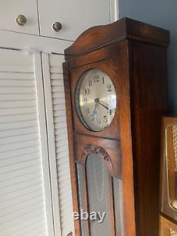 Antique Art Nouveau/art Deco Westminster Chime 8 Day Longcase Grandfather Clock