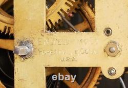 Antique Arts & Crafts SESSIONS Oak Grandfather Longcase Clock for Restoration