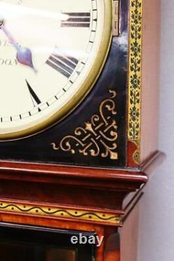 Antique Barwise Of London Walnut Regulator Cottage Grandfather Longcase Clock