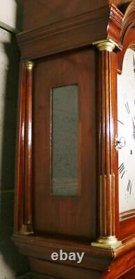 Antique C1750 English London 8 Day Striking Mahogany Grandfather Longcase Clock