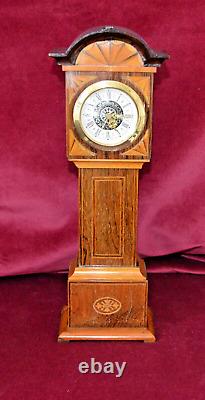 Antique Edwardian Miniature Rosewood Grandfather Clock not Working