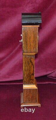 Antique Edwardian Miniature Rosewood Grandfather Clock not Working