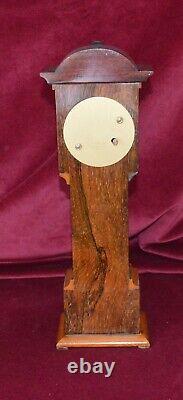 Antique Edwardian Miniature Rosewood Grandfather Clock not Working