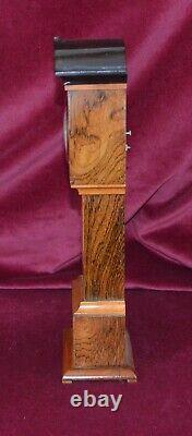 Antique Edwardian Miniature Rosewood Grandfather Clock not Working