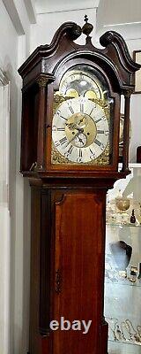 Antique Eight Day Longcase Clock, Signed Obadiah Brandreth Middlewich, Circa 1790